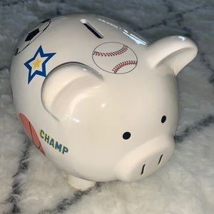 Ceramic Piggy Bank 🏀 🏈 ⚽️ ⚾️
